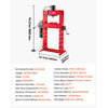 VEVOR 50-Ton Electric Hydraulic Shop Press, 2.2KW 110V, H-Frame Garage Floor Shop Press with Automatic Fast Ram Movement, Heavy-Duty Steel Adjustable Hydraulic Press for Bending Straightening Pressing