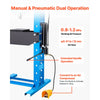 VEVOR 75-Ton Shop Press, Pneumatic/Manual Hydraulic Shop Press with Foot Pedal, Hand Wheel & Pressure Gauge, H-Frame Heavy-Duty Garage Floor Adjustable Shop Press for Bending, Straightening, Pressing