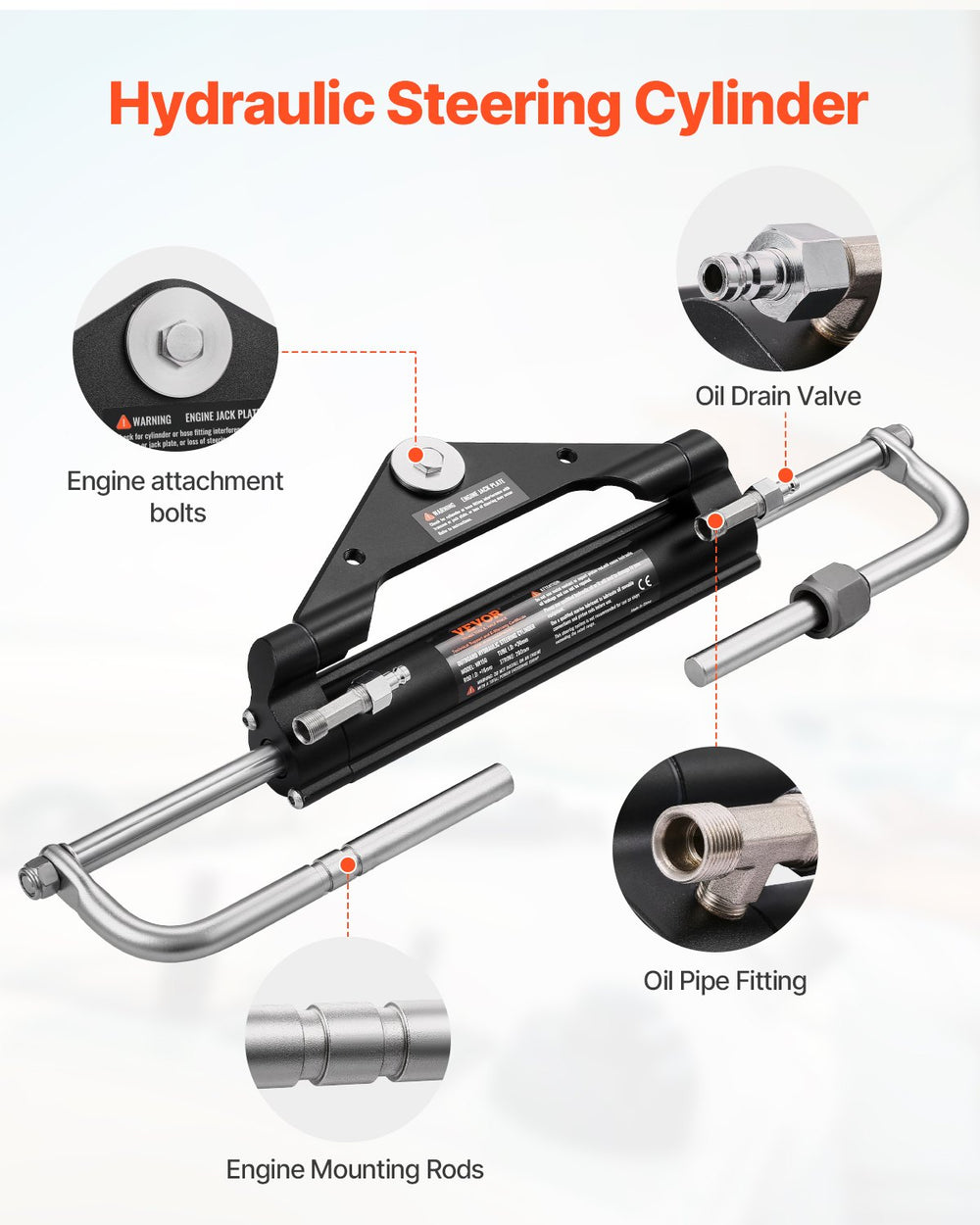 Hydraulic steering cylinder details (feature image)