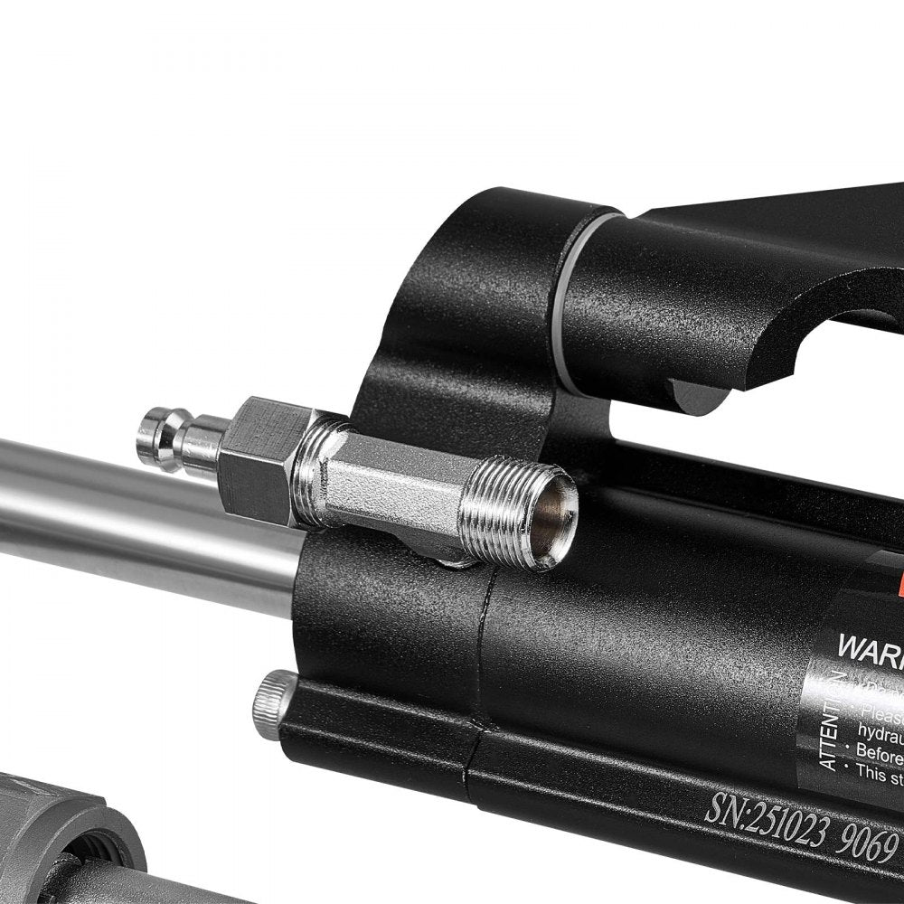 VEVOR Hydraulic Steering Kit, 150 HP, Marine Boat Hydraulic Steering System, with 6.9 MPa/1000 psi Helm Pump, Two-Way Lock Cylinder, and 20ft High-Strength Hoses, for Single Station, Single-Engine Use