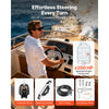 VEVOR Hydraulic Steering Kit, 200 HP, Marine Boat Hydraulic Steering System, with 6.9 MPa/1000 psi Helm Pump, Two-Way Lock Cylinder, and 26ft High-Strength Hoses, for Single Station, Single-Engine Use