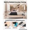 VEVOR Pilates Reformer 94" Pilates Machine 400 lbs Capacity Rubberwood, for Home Use and Gym Workout, with Jump Board, Springs, Sitting Box, and Adjustable Headerest, for Advanced Beginners Users