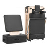 VEVOR Pilates Reformer 91" Foldable Pilates Machine 400 lbs Rubberwood, for Home Use and Gym Workout, with Jump Board, Springs, Sitting Box, and Adjustable Headerest, for Advanced Beginners Users