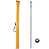 VEVOR Aluminum Grade Rod, 14-Feet/8ths 4 Sections Telescopic Measuring Rod, Double-Sided Scale 1/8in Leveling Rod Stick, Aluminum Alloy Survey Rod w/ Bubble Level &Carrying Bag for Houses,Walls,Floors