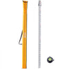 VEVOR Aluminum Grade Rod, 16-Feet/10ths 4 Sections Telescopic Measuring Rod,Double-Sided Scale 1/10ft Leveling Rod Stick,Aluminum Alloy Survey Rod w/ Bubble Level &Carrying Bag for Houses,Walls,Floors