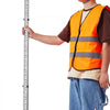 VEVOR Aluminum Grade Rod, 18-Feet/10ths 6 Sections Telescopic Measuring Rod,Double-Sided Scale 1/10ft Leveling Rod Stick,Aluminum Alloy Survey Rod w/ Bubble Level &Carrying Bag for Houses,Walls,Floors