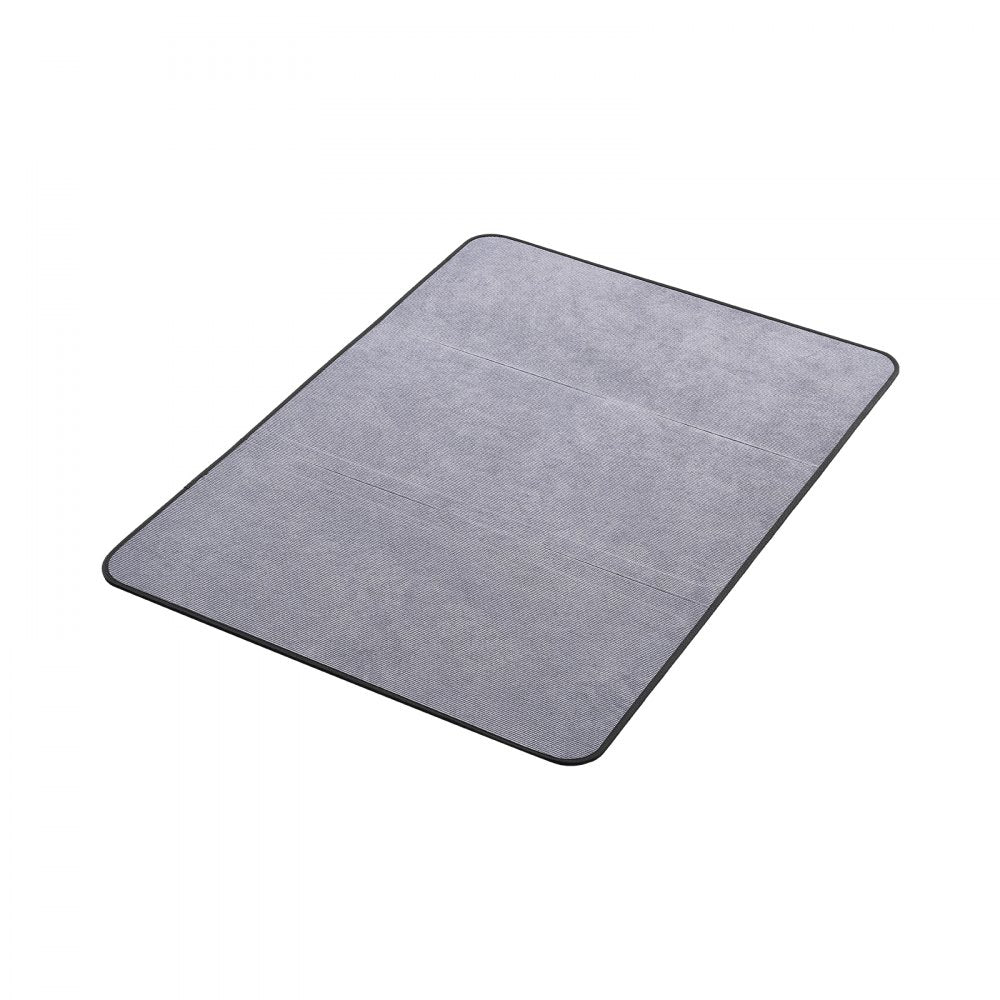 VEVOR Chair Mat, 36 x 48-inch Office Chair Mat for Hard Floors, Floor Protector for Rolling Chairs, Corduroy Surface, Non-Slip & Easy to Clean, Smooth Glide Under Desk Rug for Home Office (Grey)