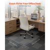 VEVOR Chair Mat with Lip, 36 x 48-inch Office Chair Mat for Low Pile Carpeted Floors, Clear Floor Protector Rug with Studded, Non-Slip & Easy to Clean, Smooth Glide Under Desk Rug for Home Office