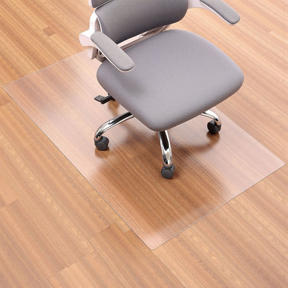 VEVOR Chair Mat, 30 x 48-inch Transparent Office Chair Mat for Hard Floors, Floor Protector for Rolling Chairs, Non-Slip & Easy to Clean, Smooth Glide Under Desk Rug for Home Office (Rectangular)