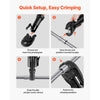 VEVOR 1/2" VMP Jaw for 24KN Compact Series Press Tools, 52 HRC Hardened Steel Pressing Jaw - Compatible with MegaPress Carbon Steel Pipes Connections