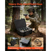 VEVOR Hard Pistol Case, Heavy Duty Hard Gun Case with XPE Foam Lining, Waterproof Pistol Storage Box with Customizable Interior & Handle for Gun, Lenses, Camera, Gear, TSA Compliant, 15.9x12.5x7.5 in
