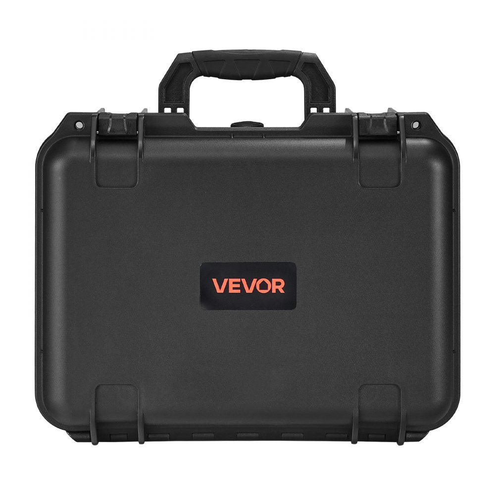 VEVOR Hard Pistol Case, Heavy Duty Hard Gun Case with XPE Foam Lining, Waterproof Pistol Storage Box with Customizable Interior & Handle for Gun, Lenses, Camera, Gear, TSA Compliant, 15.9x12.5x7.5 in