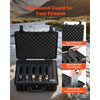 VEVOR Hard Pistol Case, Heavy Duty Hard Gun Case with XPE Foam Lining, Waterproof Pistol Storage Box with Customizable Interior & Handle for Gun, Lenses, Camera, Gear, TSA Compliant, 18.7x12.5x7.5 in