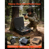 VEVOR Hard Pistol Case, Heavy Duty Hard Gun Case with XPE Foam Lining, Waterproof Pistol Storage Box with Customizable Interior & Handle for Gun, Lenses, Camera, Gear, TSA Compliant, 19.3x17.1x8.3 in