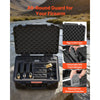 VEVOR Hard Pistol Case, Heavy Duty Hard Gun Case with XPE Foam Lining, Waterproof Pistol Storage Box with Customizable Interior & Handle for Gun, Lenses, Camera, Gear, TSA Compliant, 19.3x17.1x8.3 in
