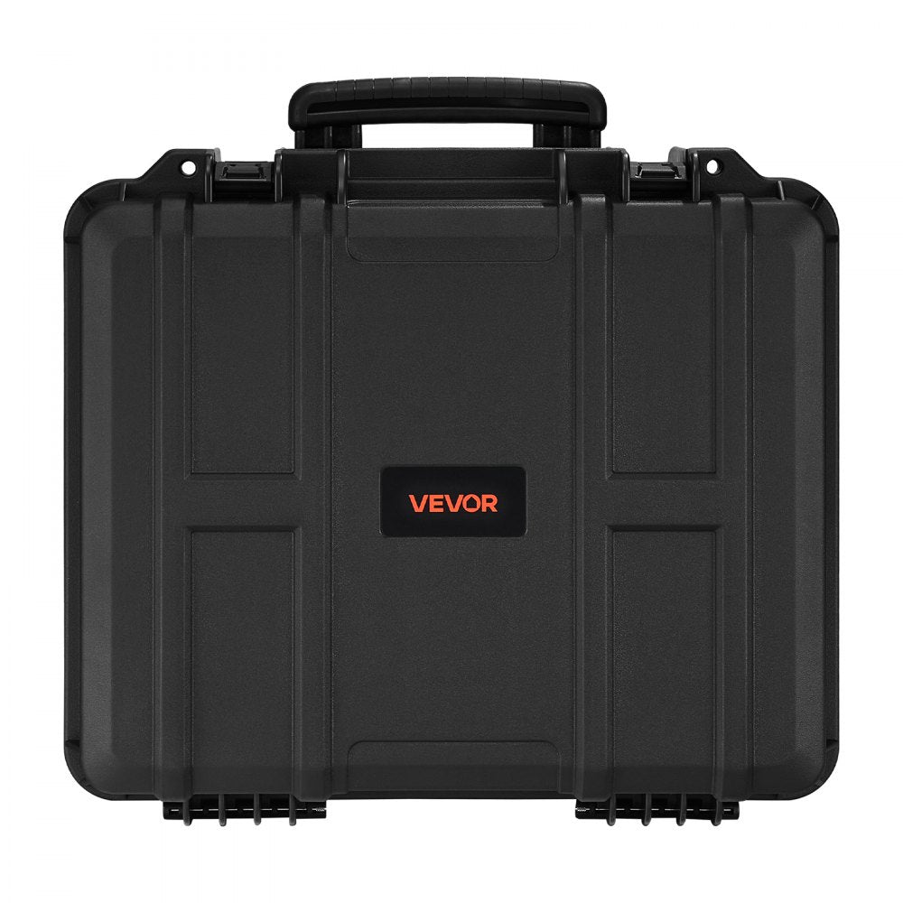 VEVOR Hard Pistol Case, Heavy Duty Hard Gun Case with XPE Foam Lining, Waterproof Pistol Storage Box with Customizable Interior & Handle for Gun, Lenses, Camera, Gear, TSA Compliant, 19.3x17.1x8.3 in