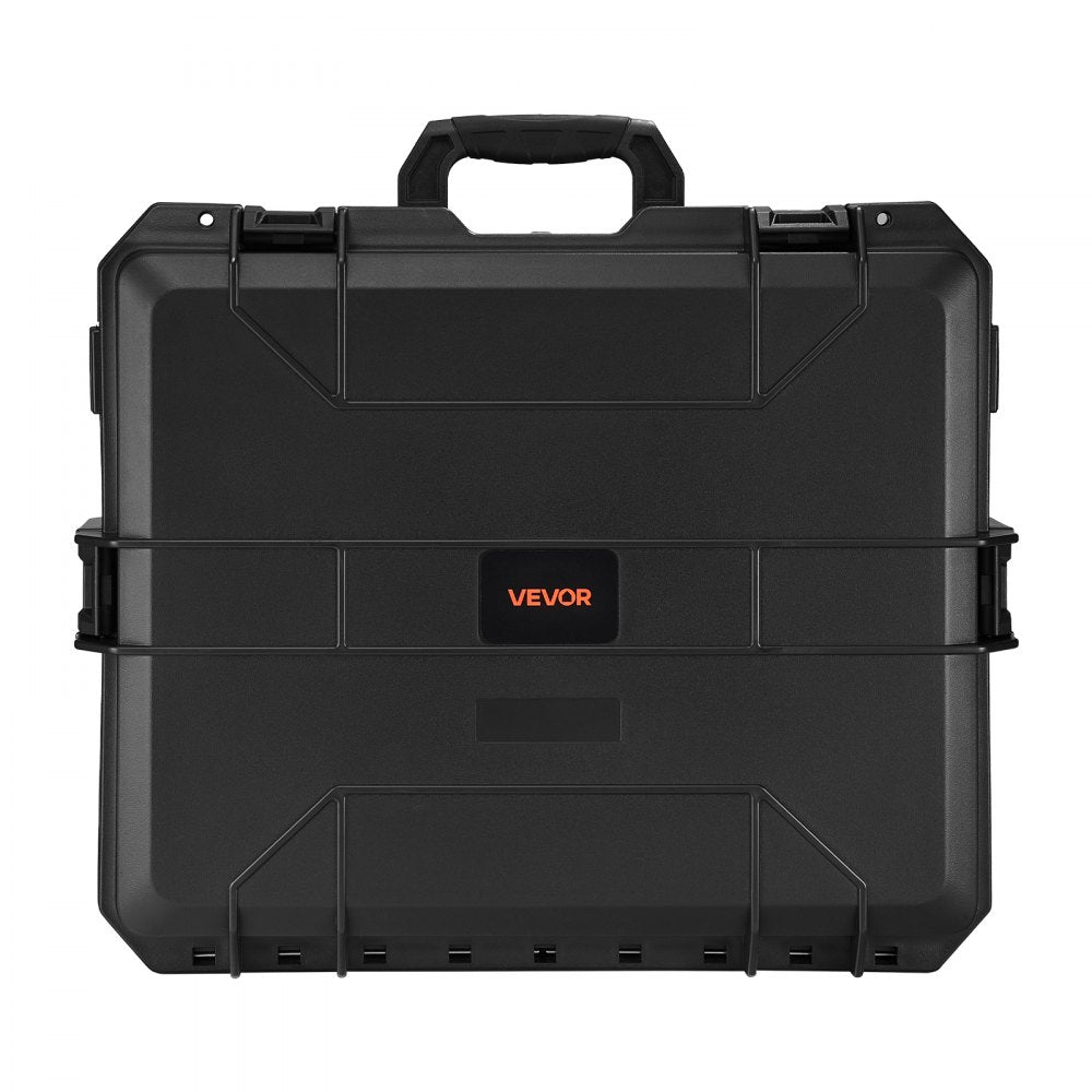 VEVOR Hard Pistol Case, Heavy Duty Hard Gun Case with XPE Foam Lining, Waterproof Pistol Storage Box with Customizable Interior & Handle for Gun, Lenses, Camera, Gear, TSA Compliant, 21.9x17.9x8.8 in