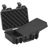 VEVOR Hard Pistol Cases with Pre-cut PU Foam, Waterproof & Dustproof Hard Gun Case for 1 Pistol, 12.59×9.01×4.4 in Lockable Pistol Case, Black