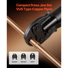 VEVOR VUS Press Jaws for 24KN Compact Series Press Tools, 3PCS Pressing Jaws 1/2", 3/4" & 1" - Compatible with ProPress Copper Pipes Connections, Includes Carrying Case