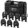 VEVOR 7PCS Pressing Jaws 1/4" to 1-1/8" - Compatible with RLS Copper Pipes, Work with 24KN Compact Series Press Tools for High Pressure HVAC/R Applications, 60 HRC Hardened Steel - with Case
