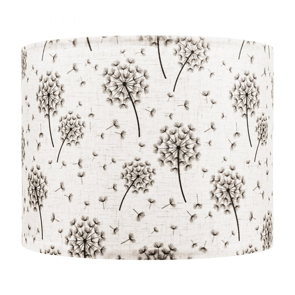VEVOR Drum Lamp Shade 2 Set, 13 in Top x 13 in Bottom x 10 in High, Medium Drum Linen Lampshade, Replacement Lamp Shade for Table Lamps Floor Lamps, Easy Assembly Required (Light Dandelion Pattern)
