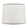 VEVOR Lamp Shade 2 Set, 11 in Top x 13 in Bottom x 10 in High (Spider Fitter), Medium Lampshade with Harp, Replacement Lamp Shade for Table & Floor Lamps Pendant Lights, Light Linen with Black Edge