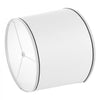VEVOR Lamp Shade 2 Set, 11 in Top x 13 in Bottom x 10 in High (Spider Fitter), Medium Lampshade with Harp, Replacement Lamp Shade for Table & Floor Lamps Pendant Lights, White with Black Edge