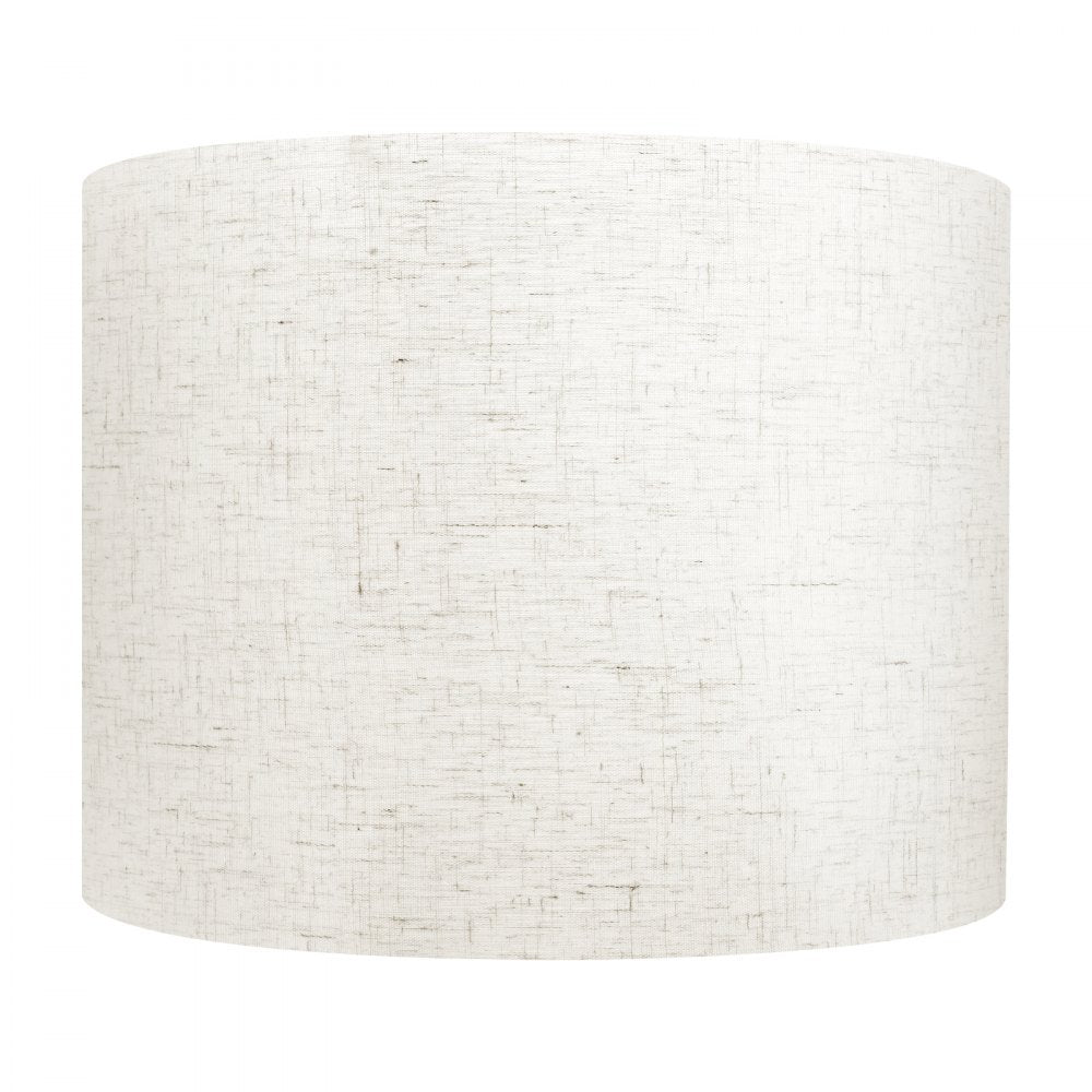 VEVOR Drum Lamp Shade 2 Set, 16 in Top x 16 in Bottom x 12 in High, Large Lampshade with Harp, Replacement Lamp Shade for Table Lamps Floor Lamps Pendant Lights, Easy Assembly Required (Light Linen)