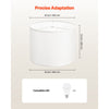 VEVOR Drum Lamp Shade 2 Set, 16 in Top x 16 in Bottom x 12 in High, Large Lampshade with Harp, Replacement Lamp Shade for Table Lamps Floor Lamps Pendant Lights, Easy Assembly Required (Off-white)