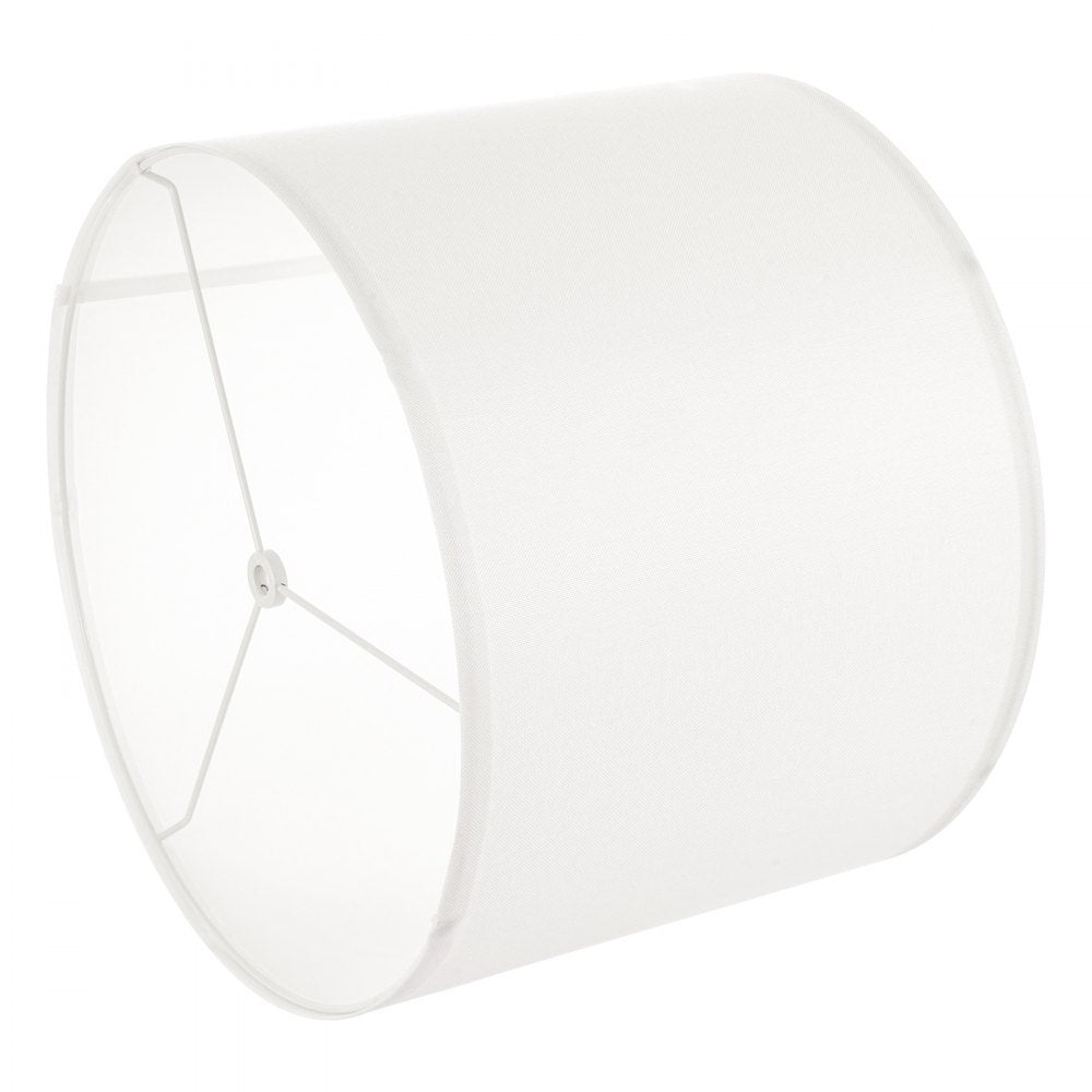 VEVOR Drum Lamp Shade 2 Set, 16 in Top x 16 in Bottom x 12 in High, Large Lampshade with Harp, Replacement Lamp Shade for Table Lamps Floor Lamps Pendant Lights, Easy Assembly Required (Off-white)