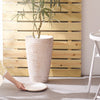 VEVOR Set of 2 Tall Outdoor Planters 21"H, Round Large Planters For Front Porch and Patio, Stone Finish Flower Tree Plant Pots