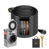 VEVOR 30 Amp Generator Cord and Power Inlet Box Kit, 40 FT, NEMA L14-30P/L14-30R STW 10 AWG Generator Power Extension Cord with Twist Lock Connector, Pre-Drilled Inlet Box for RV Outdoor, ETL Listed
