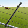 VEVOR Chain Link Fence Extensions, 9 Packs 27.4" Extension Height, Galvanized Post Extender for 1.3" to 1.5" Top of Fence, U Bracket, Barbed Wire Extend Arm for Privacy, Prevent Dogs Jumping Out