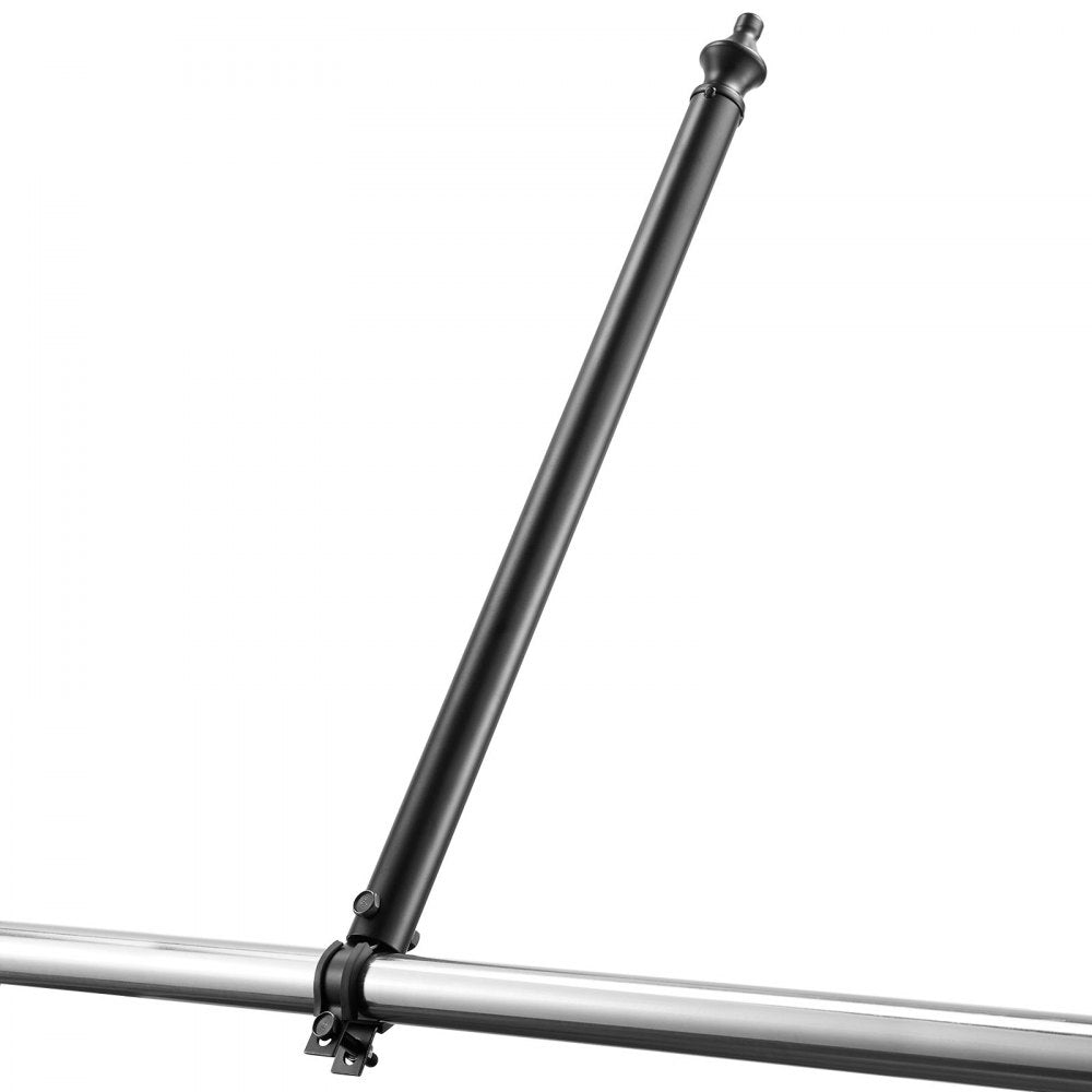 VEVOR Chain Link Fence Extensions, 9 Packs 27.4" Extension Height, Galvanized Post Extender for 1.3" to 1.5" Top of Fence, U Bracket, Barbed Wire Extend Arm for Privacy, Prevent Dogs Jumping Out