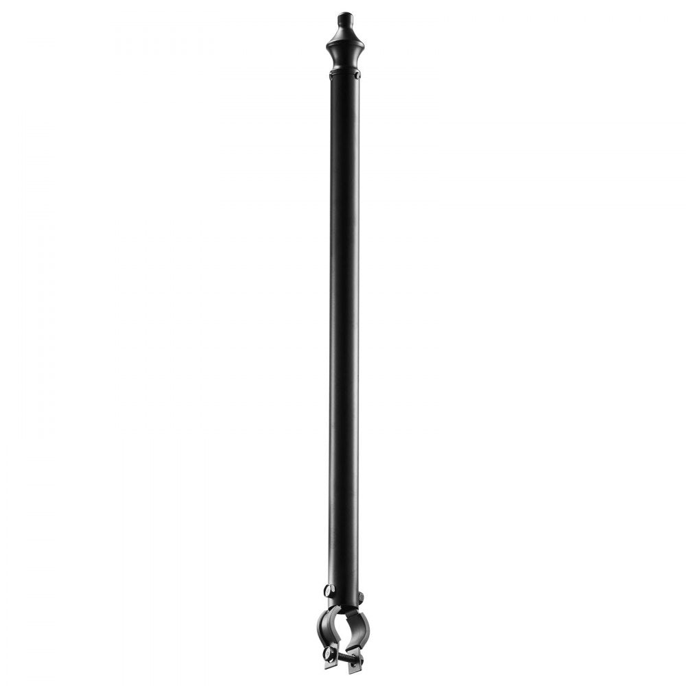VEVOR Chain Link Fence Extensions, 9 Packs 27.4" Extension Height, Galvanized Post Extender for 1.3" to 1.5" Top of Fence, U Bracket, Barbed Wire Extend Arm for Privacy, Prevent Dogs Jumping Out