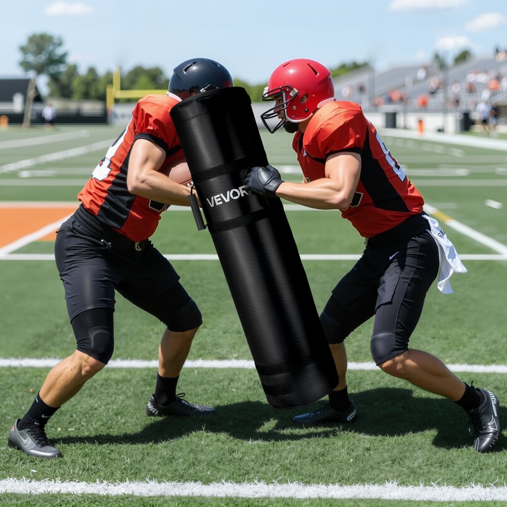 VEVOR Football Tackling Dummy, 47.2 in High-Density Sponge Blocking Pad Equipment for Practice, Heavy Duty Tackle Dummies with Handles, Great for Contact Drills, Martial Arts, Sports Training, 1PCS