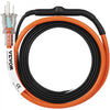 VEVOR Self-Regulating Pipe Heating Cable, 6-feet 5W/ft Heat Tape for Pipes Freeze Protection, Protects PVC Hose, Metal and Plastic Pipe from Freezing, 120V