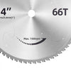 VEVOR Chop Saw Blade 14-in 66 Teeth Cermet-Tipped Metal Cold Cutting Blade, Compatible with Chop Saws, 4000 Cuts, Cutting Smooth Surfaces with No Burrs, Noise Reduction and Heat Dissipation Holes