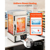 VEVOR 5-Tier Commercial Food Warmer Display, 1200W Food Display Warmer with LED Light, Adjustable Shelf & Stainless Steel Frame, 86℉~230℉ Steam Heating, 120L for Hamburger, Pizza, Bread, Fried Chicken