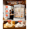 VEVOR 5-Tier Commercial Food Warmer Display, 1200W Food Display Warmer with LED Light, Adjustable Shelf & Stainless Steel Frame, 86℉~230℉ Steam Heating, 120L for Hamburger, Pizza, Bread, Fried Chicken