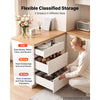 VEVOR White Shaker Base Cabinet Ready to Assemble, 18"W Unassembled Cabinet, 18" W x 24" D x 34.5" H, with 3 Drawers, Soft-Close Hardware, Fine Edge Banding, for Home, Office, and Laundry Room