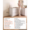 VEVOR White Shaker Base Cabinet Ready to Assemble, 30"W Unassembled Cabinet, 30" W x 24" D x 34.5" H, with 3 Drawers, Soft-Close Hardware, Fine Edge Banding, for Home, Office, and Laundry Room