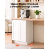 VEVOR White Shaker Base Cabinet Ready to Assemble, 24"W Unassembled Cabinet, 24" W x 24" D x 34.5" H, with 2 Doors, Adjustable Shelf, Soft-Close Hardware, for Home, Office, and Laundry Room