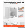 VEVOR White Shaker Base Cabinet Ready to Assemble, 24"W Unassembled Cabinet, 24" W x 24" D x 34.5" H, with 2 Doors, Adjustable Shelf, Soft-Close Hardware, for Home, Office, and Laundry Room