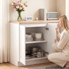 VEVOR White Shaker Base Cabinet Ready to Assemble, 24"W Unassembled Cabinet, 24" W x 24" D x 34.5" H, with 2 Doors, Adjustable Shelf, Soft-Close Hardware, for Home, Office, and Laundry Room