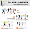 VEVOR Badminton Net, Height Adjustable Volleyball Net, 10ft Wide Foldable Pickleball Net, Portable Easy Setup Tennis Net Set with Poles, Stand and Carry Bag, for Kids Backyard Game Indoor Outdoor Use