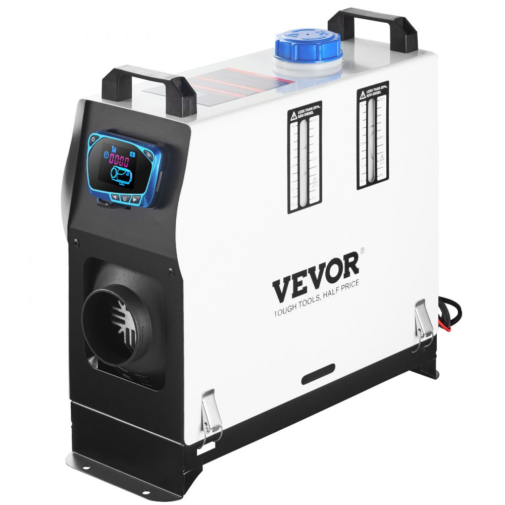 VEVOR Diesel Air Heater All In one, One Air Outlet, 8KW Diesel Heater 12V, Fast Heating, Diesel Parking Heater with Red LCD Switch, Remote Control For Car, RV Truck, Boat, Campervans and Caravans