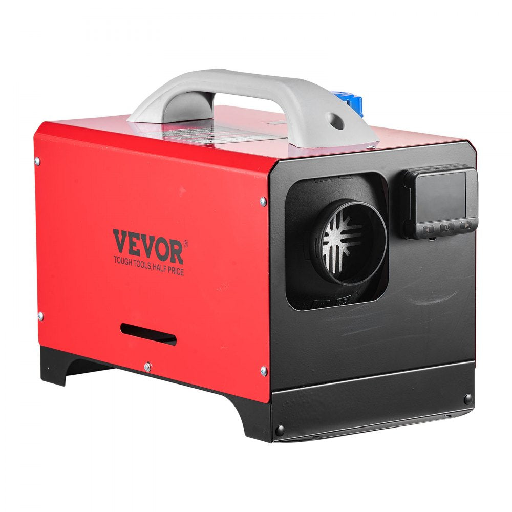 VEVOR Diesel Air Heater, 8 kW DC12-24V, Fast Heating Diesel Parking Heater with Remote Control and Black LCD Switch, Low Noise, Pre-Heating Function, for RV, Truck, Camper, Van, Boat and Trailer