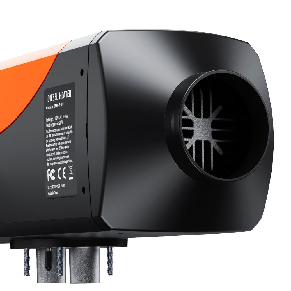 VEVOR Diesel Air Heater 12V 2KW Bluetooth App LCD Display for Car Bus RV