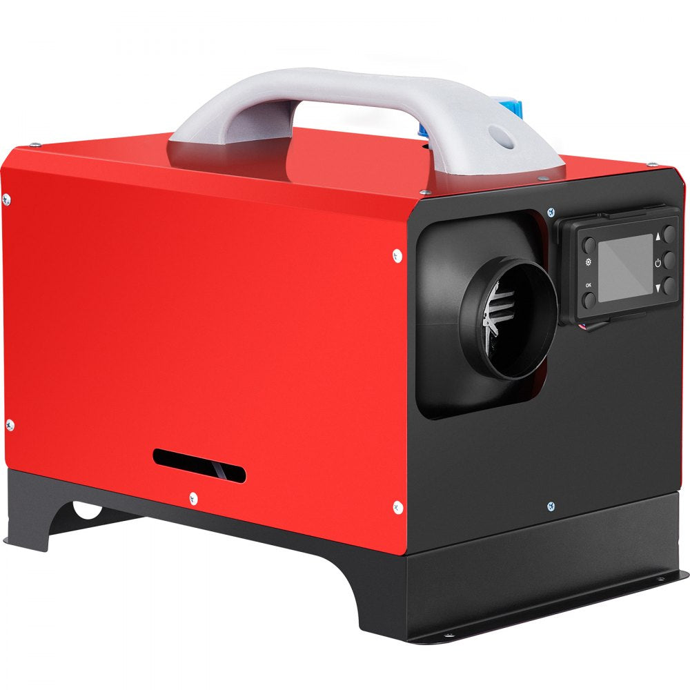 VEVOR Diesel Air Heater, 5KW 12V Parking Heater, Mini Truck Heater, Single Outlet Hole, with Black LCD, Remote Control, Fast Heating Diesel Heater, For RV Truck, Boat, Bus, Car Trailer, Motorhomes